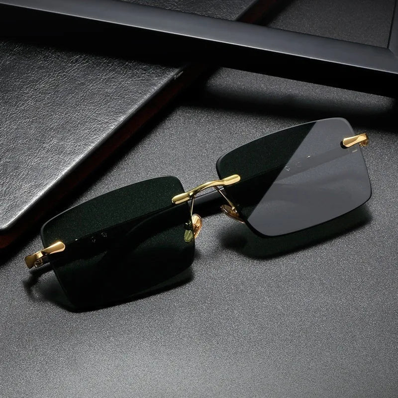 AURYX Mirage – Retro Frameless Sunglasses
